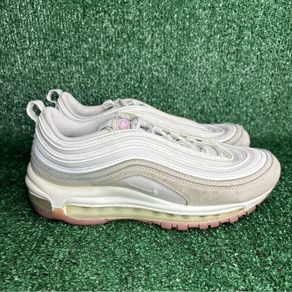 Nike Air Max 97 Shoes Womens Size 8.5 White Gum CT1904-100 Running Sneakers